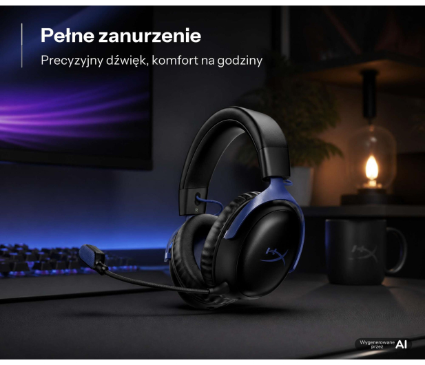 HyperX Cloud III S Wireless Black/Blue - 1612736 - zdjęcie 6